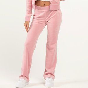 Juicy Couture OG Bling Velour Pants in Rose